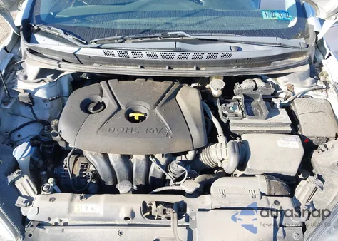 2014 Hyundai Elantra Limited from USA, damaged, VIN KMHDH4AE3EU050186